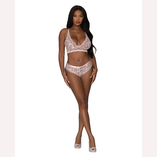 Seabreeze Strappy Back Cami & Short Set Blush L/xl Intimates Adult Boutique
