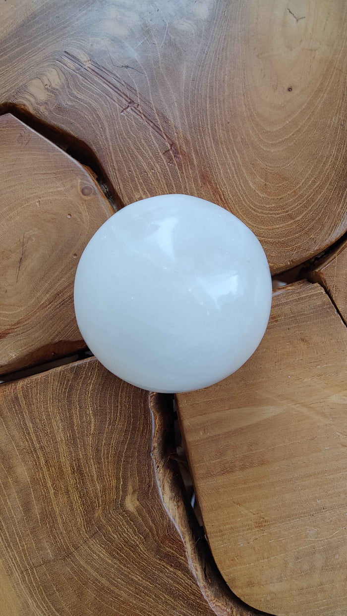 Selenite Sphere 6cm - Smokin Resin Company