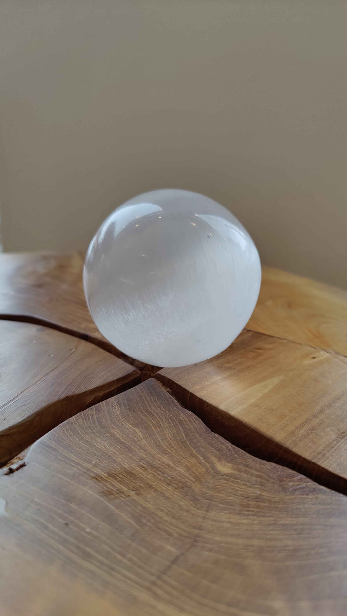 Selenite Sphere 8cm - Smokin Resin Company