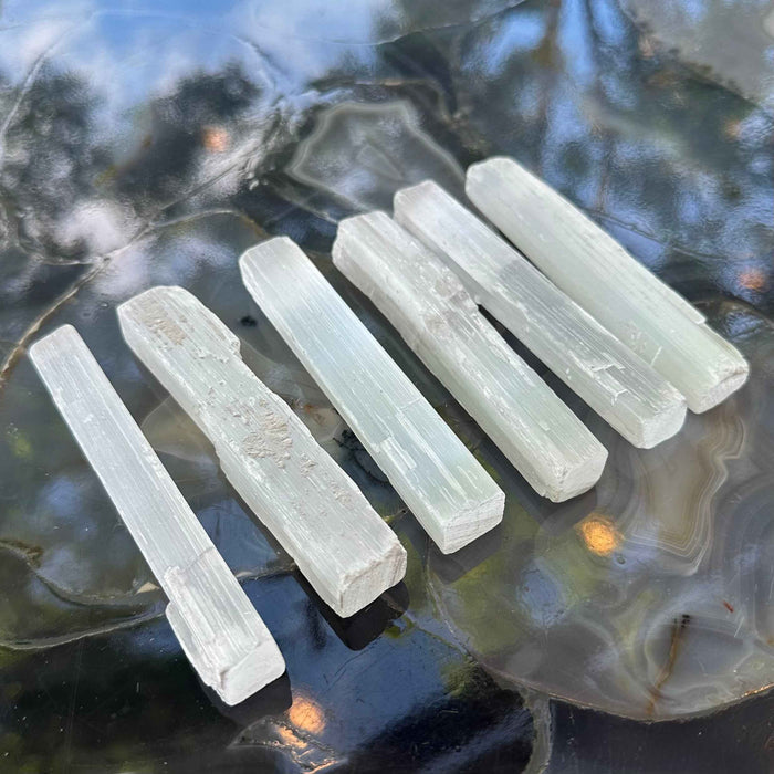 Selenite Stick 15cm from Morocco - Smokin Resin Company