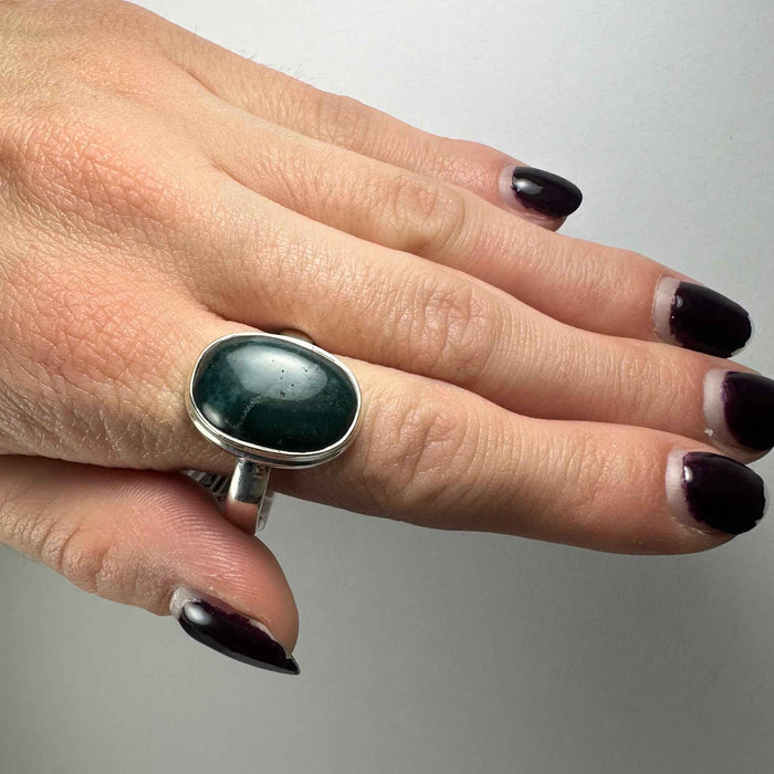 Serpentine Ring - Size 13.5 - Smokin Resin Company