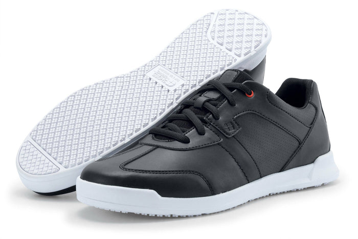 Shoes For Crews Freestyle Trainer Shoe Black With White Outsole