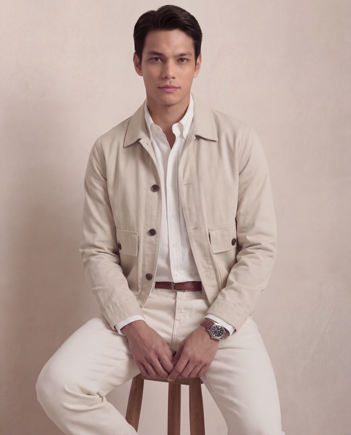Made to Measure / Stone Cotton Twill / Standard