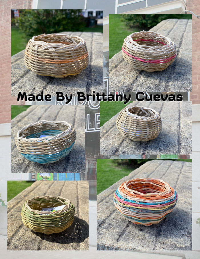 Small Southeastern Single Wall Baskets Made by Britteny Cuevas (Variety of colors & sizes)