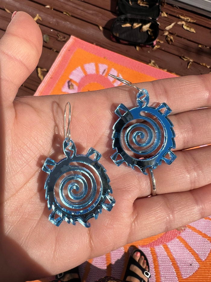 Small Turtle Earrings Made by Rykelle Kemp (variety of colors)