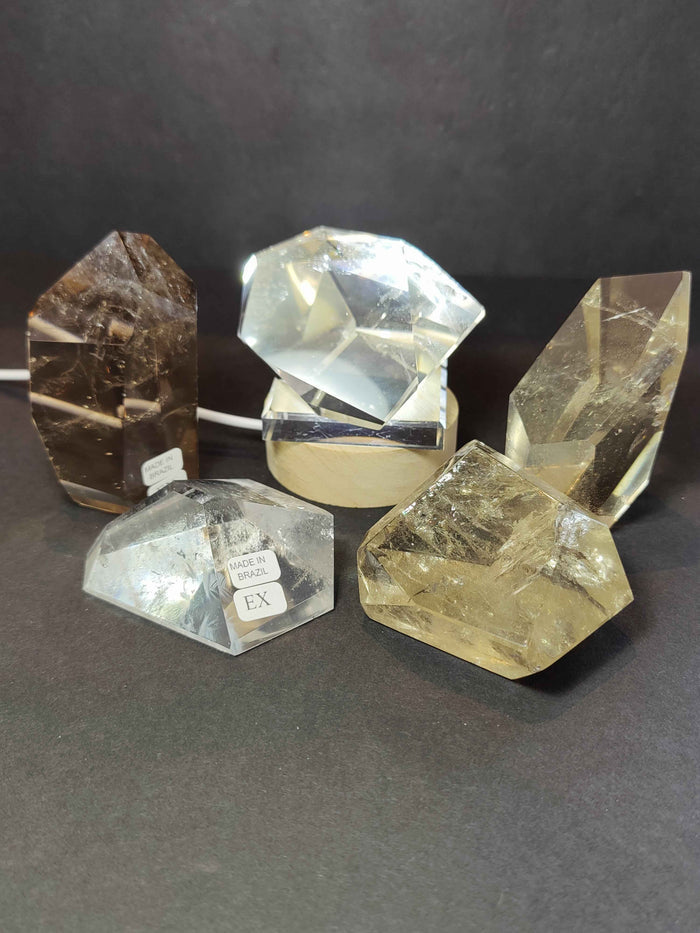 Smoky/Clear Quartz Polished Free Form Sculpture (Extra Quality) - Smokin Resin Company