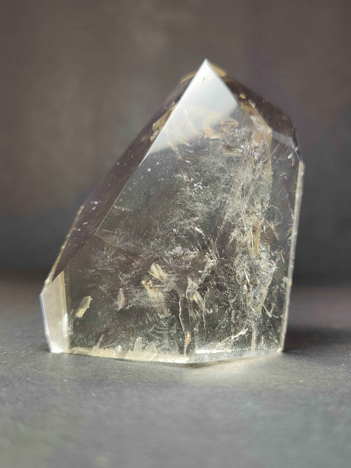 Smoky/Clear Quartz Polished Free Form Sculpture (Extra Quality) - Smokin Resin Company