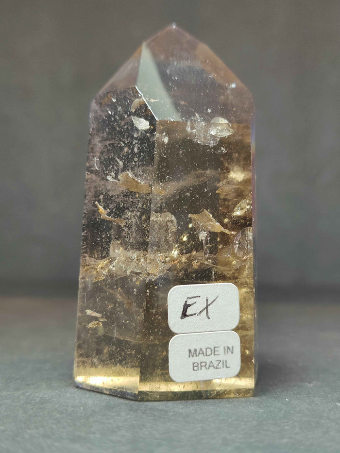 Smoky/Clear Quartz Polished Free Form Sculpture (Extra Quality) - Smokin Resin Company