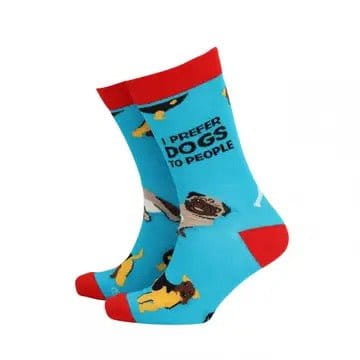Novelty Socks - I Prefer Dogs - Men