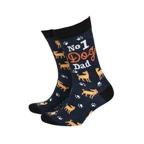 Novelty Socks - No 1 Dog Dad - Men