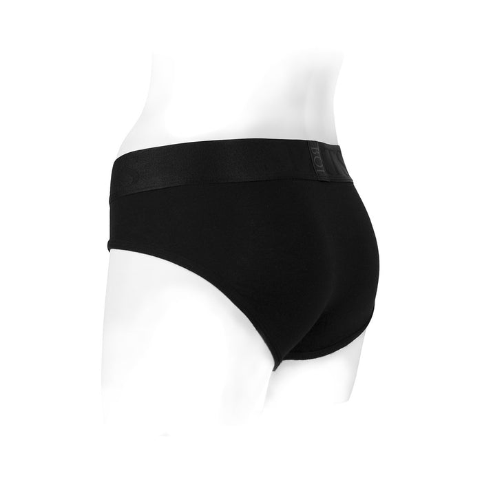 SpareParts Tomboi Harness Black-Black Rayon - 3X Intimates Adult Boutique