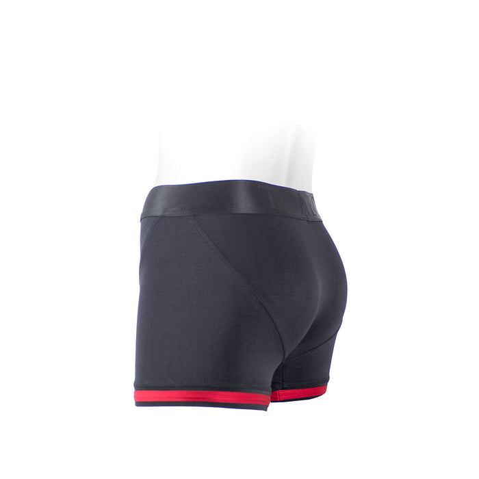 SpareParts Tomboii Black-Red Nylon - 3X Intimates Adult Boutique