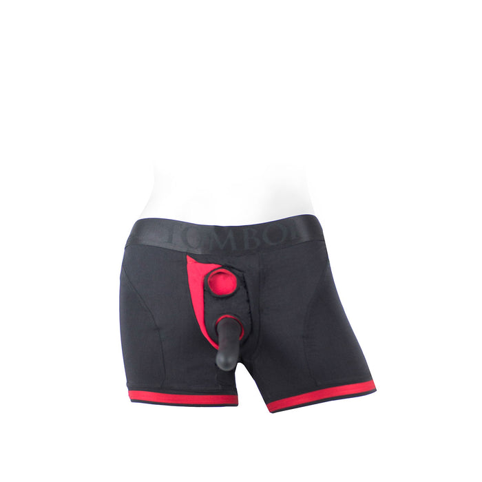 SpareParts Tomboii Black-Red Nylon - 3X Intimates Adult Boutique
