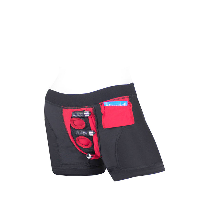 SpareParts Tomboii Black-Red Nylon - XL Intimates Adult Boutique