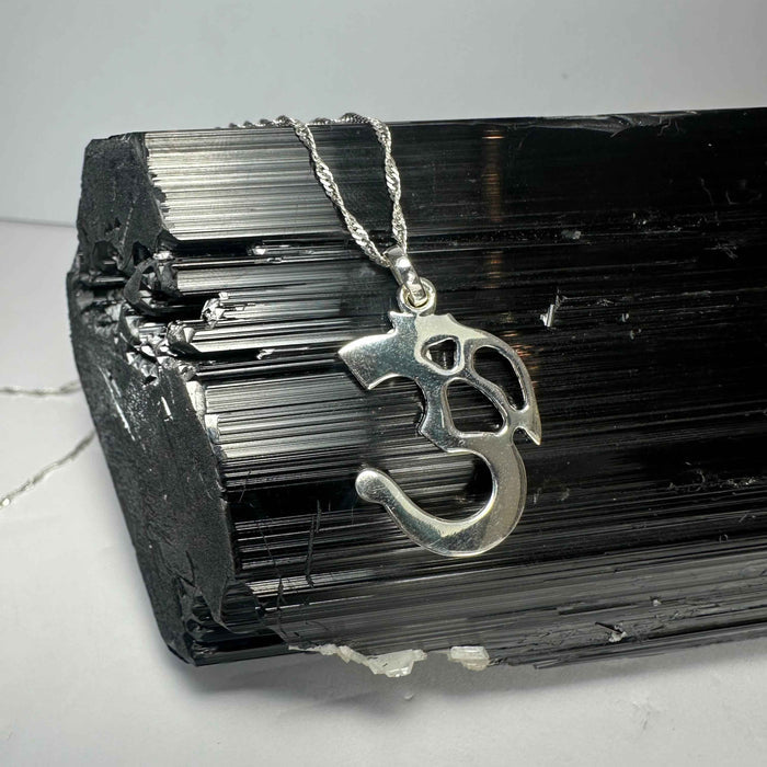 Sterling Silver 'Ohm' Pendant - Smokin Resin Company