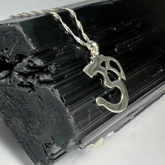 Sterling Silver 'Ohm' Pendant - Smokin Resin Company