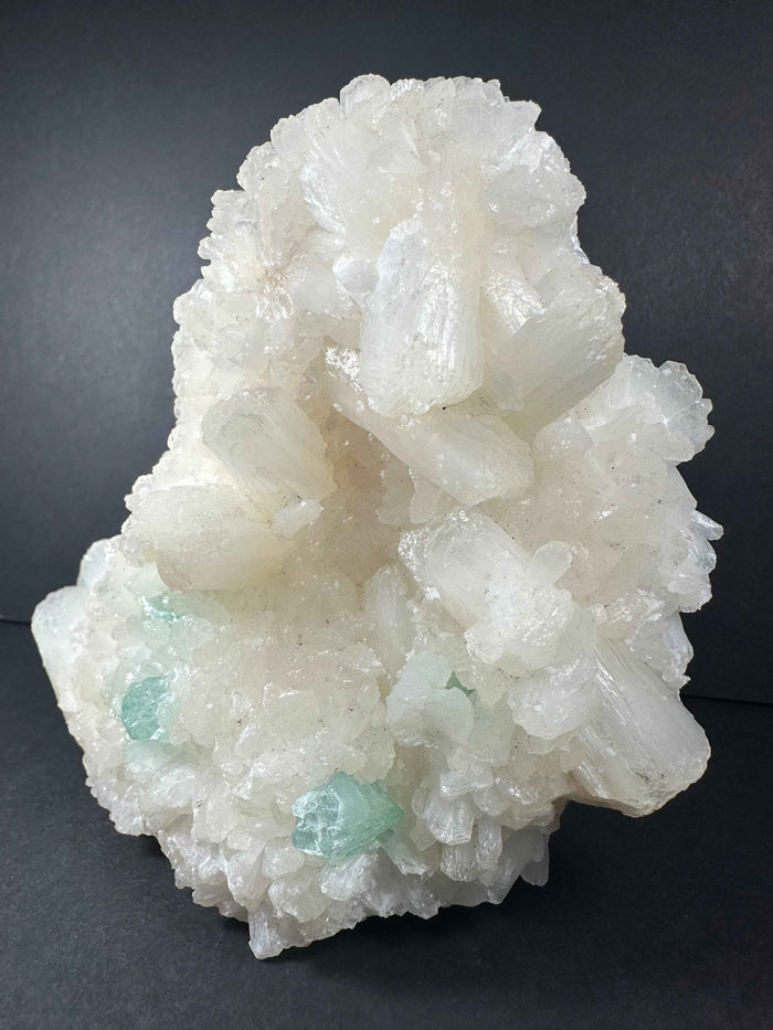 Stilbite with Green Apophyllite and Mordenite on matrix - Smokin Resin Company