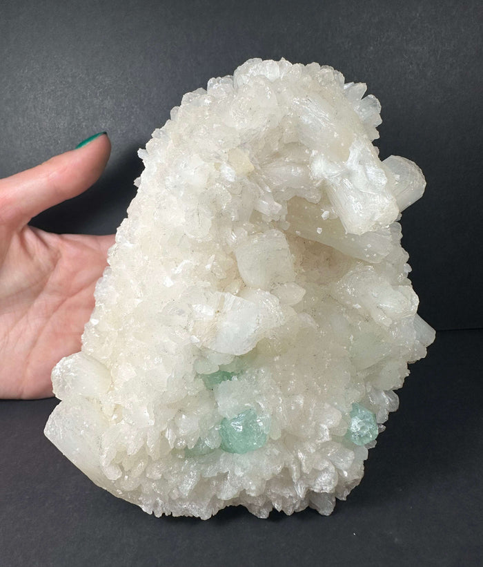 Stilbite with Green Apophyllite and Mordenite on matrix - Smokin Resin Company