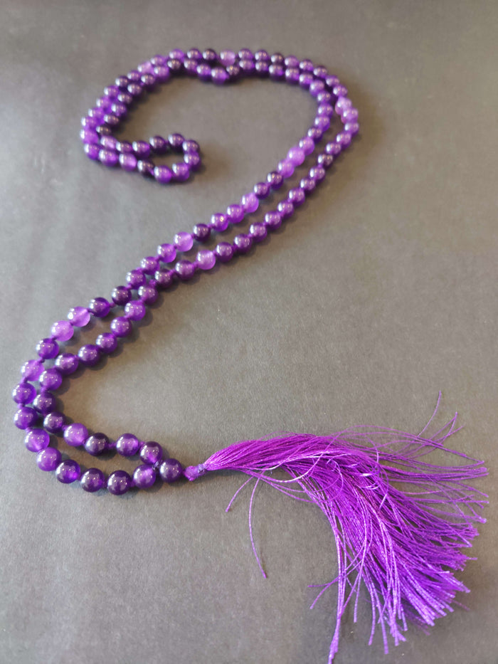 Stone Bead Mala Necklace - Smokin Resin Company