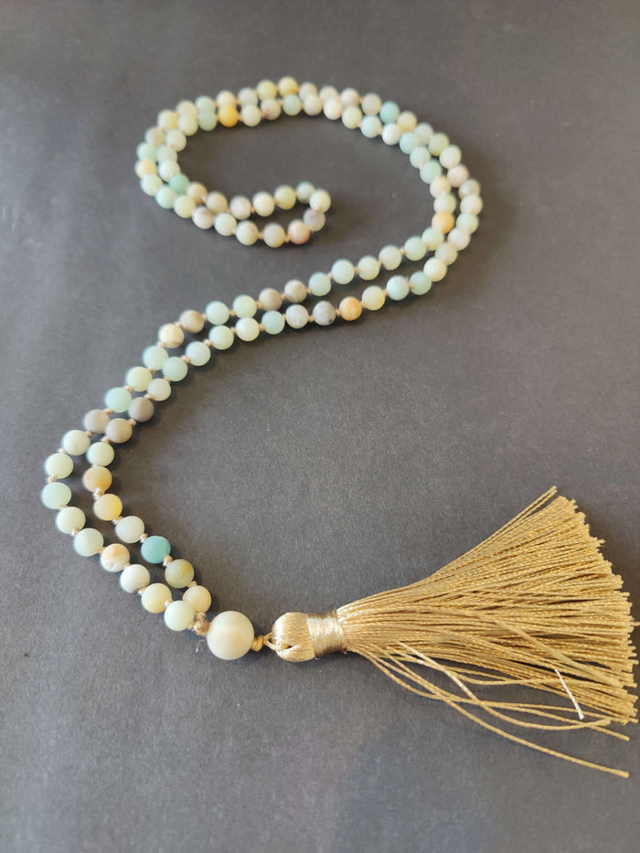 Stone Bead Mala Necklace - Smokin Resin Company