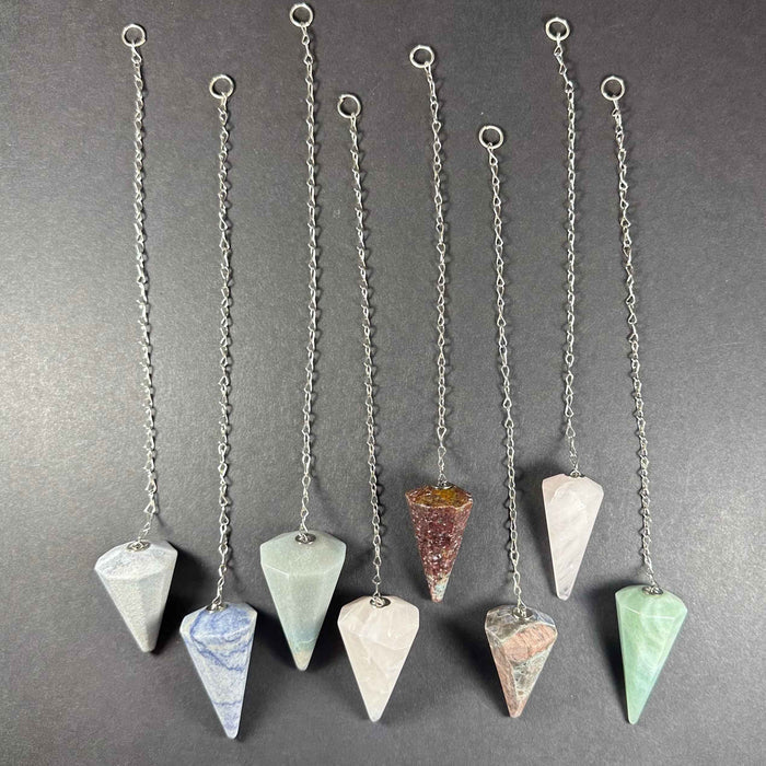Stone Pendulum with Chain - Smokin Resin Company