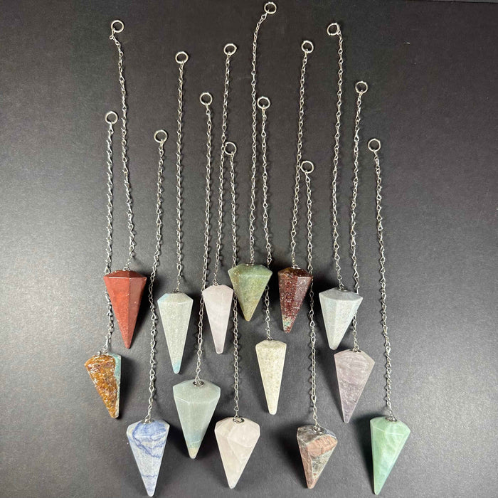 Stone Pendulum with Chain - Smokin Resin Company