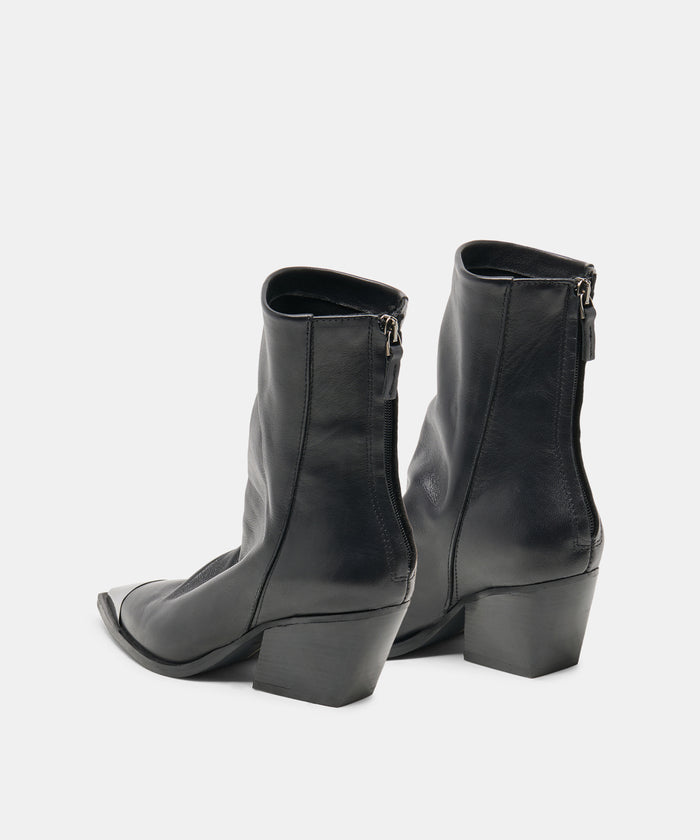 TALLEN BOOTIES BLACK LEATHER