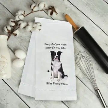 Novelty Tea Towel - Border Collie Kitchen Towel