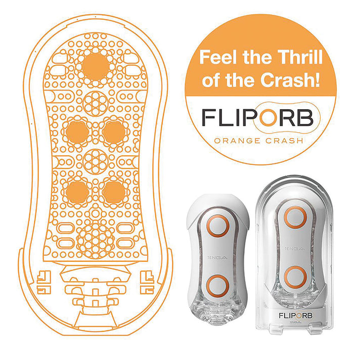 Tenga Flip Orb Orange Crash Intimates Adult Boutique