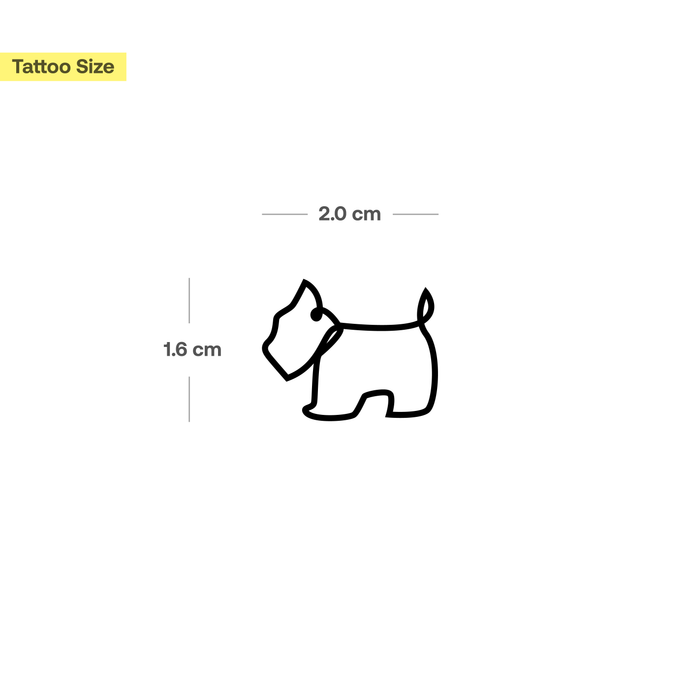 Terrier Silhouette Tattoo
