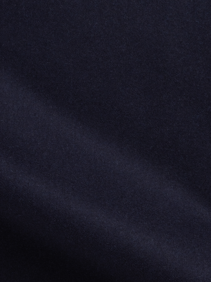 Solid navy blue  flannel colour swatch