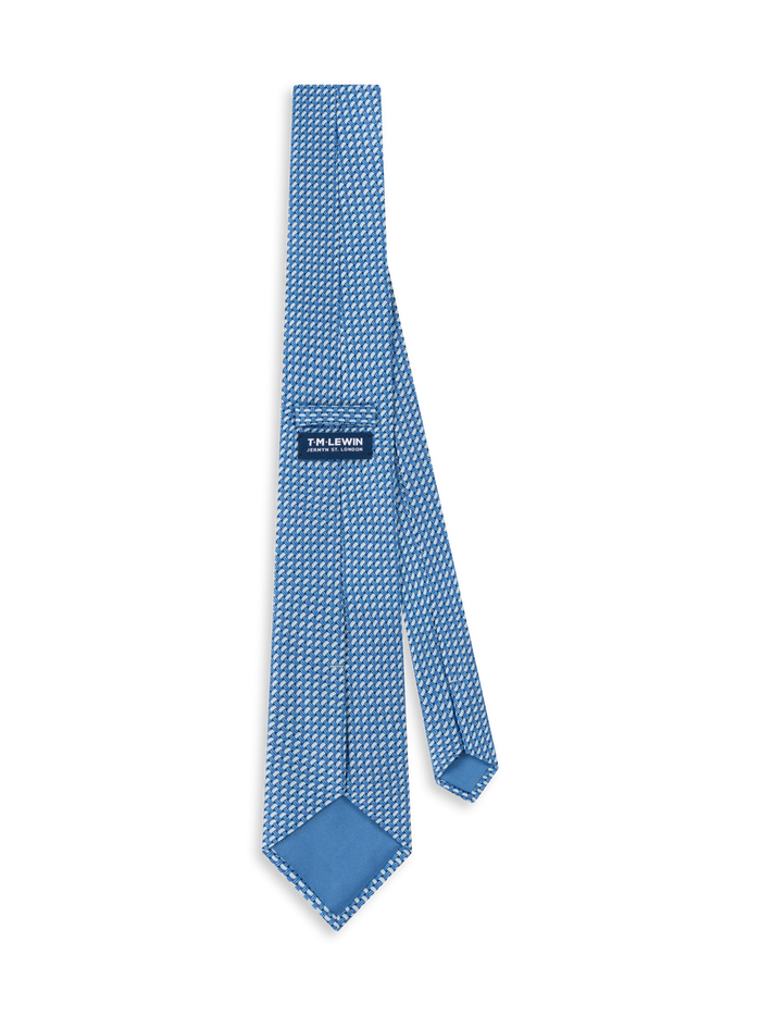 The Italian Crosshatch Print Tie
