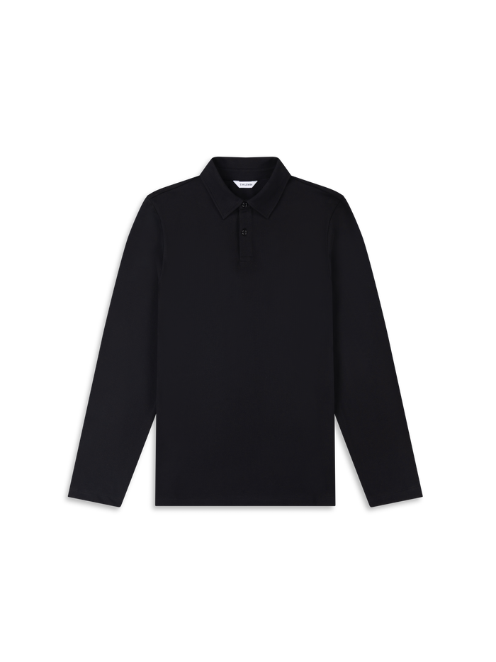 The Long Sleeve Smart Pique Polo
