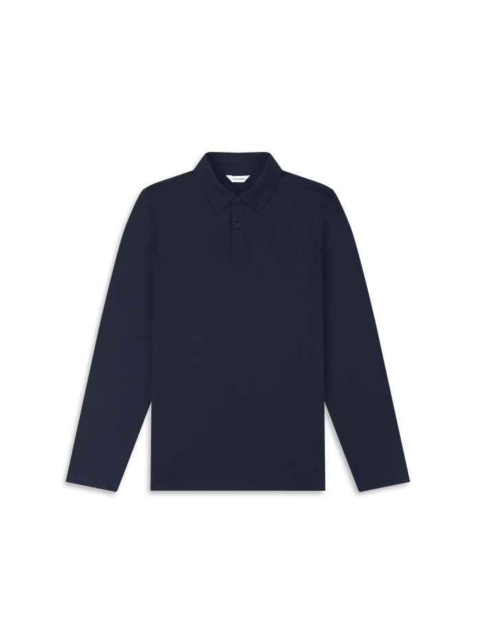The Long Sleeve Smart Pique Polo