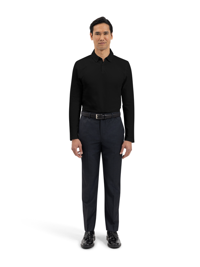 The Long Sleeve Smart Pique Polo