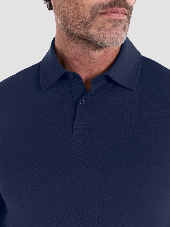 The Long Sleeve Smart Pique Polo