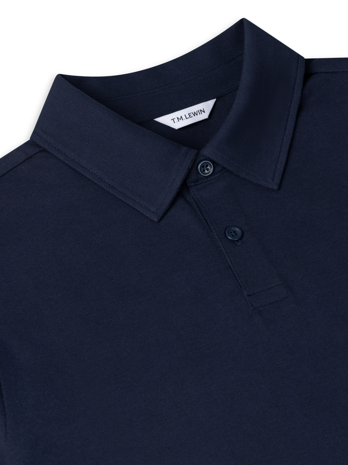 The Long Sleeve Smart Pique Polo
