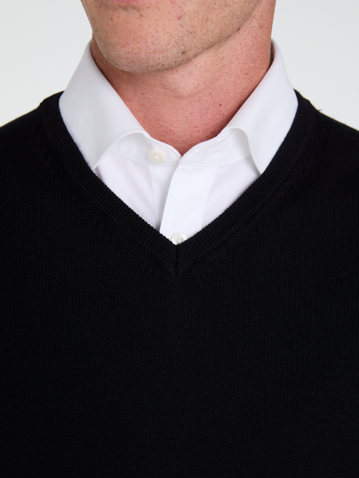 The Merino Wool V-Neck Jumper