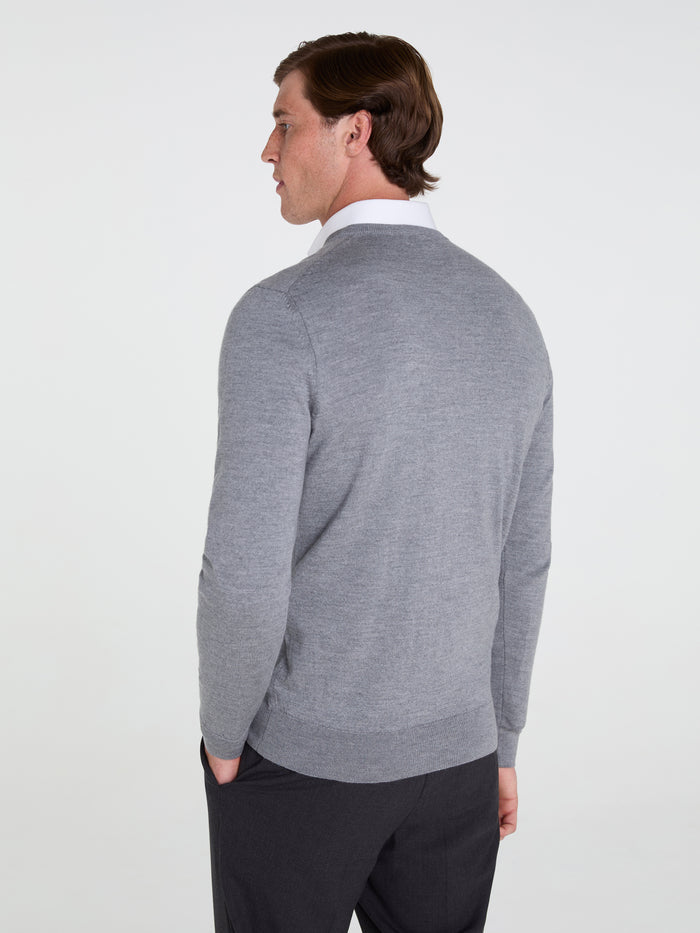 The Merino Wool V-Neck Jumper