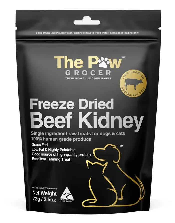 The Paw Grocer THE PAW GROCER BLACK LABEL FREEZE DRIED BEEF KIDNEY 72G