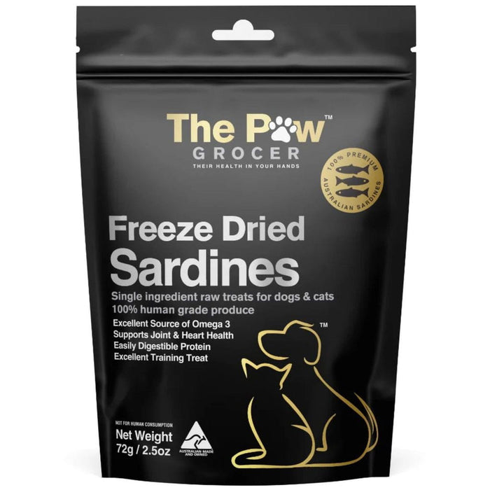 The Paw Grocer THE PAW GROCER BLACK LABEL FREEZE DRIED SARDINES 72G