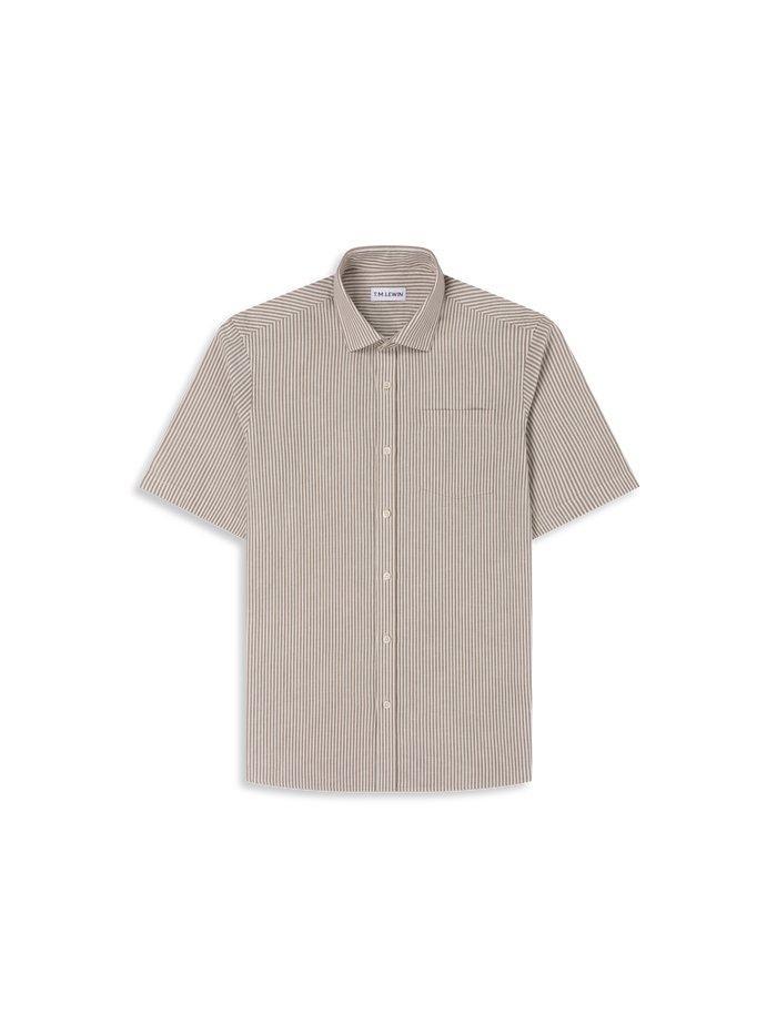 The Short Sleeve Linen Mix Shirt