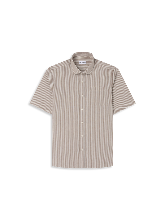 The Short Sleeve Linen Mix Shirt