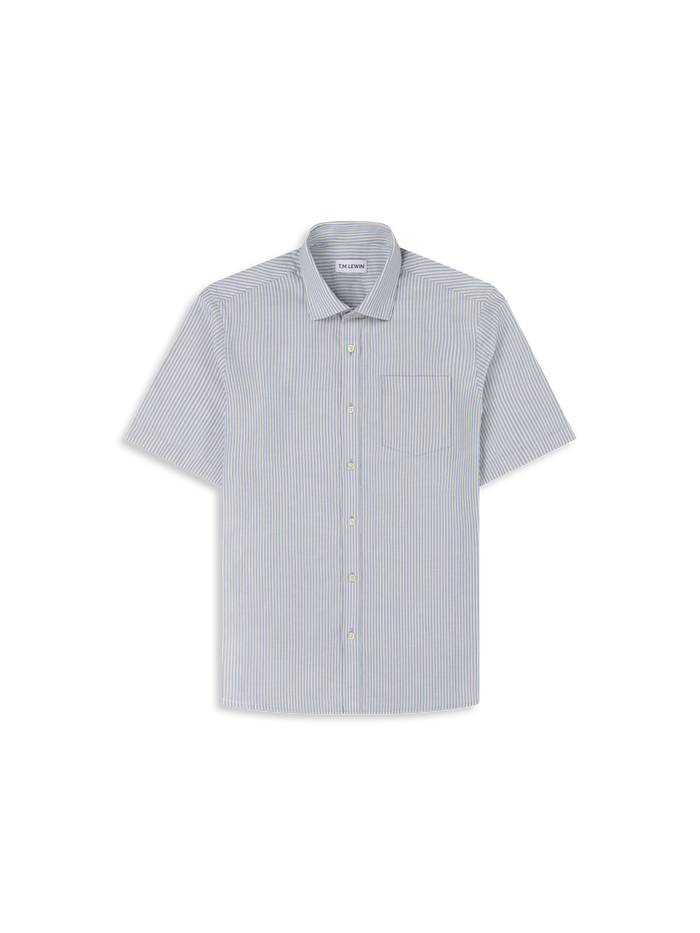 The Short Sleeve Linen Mix Shirt