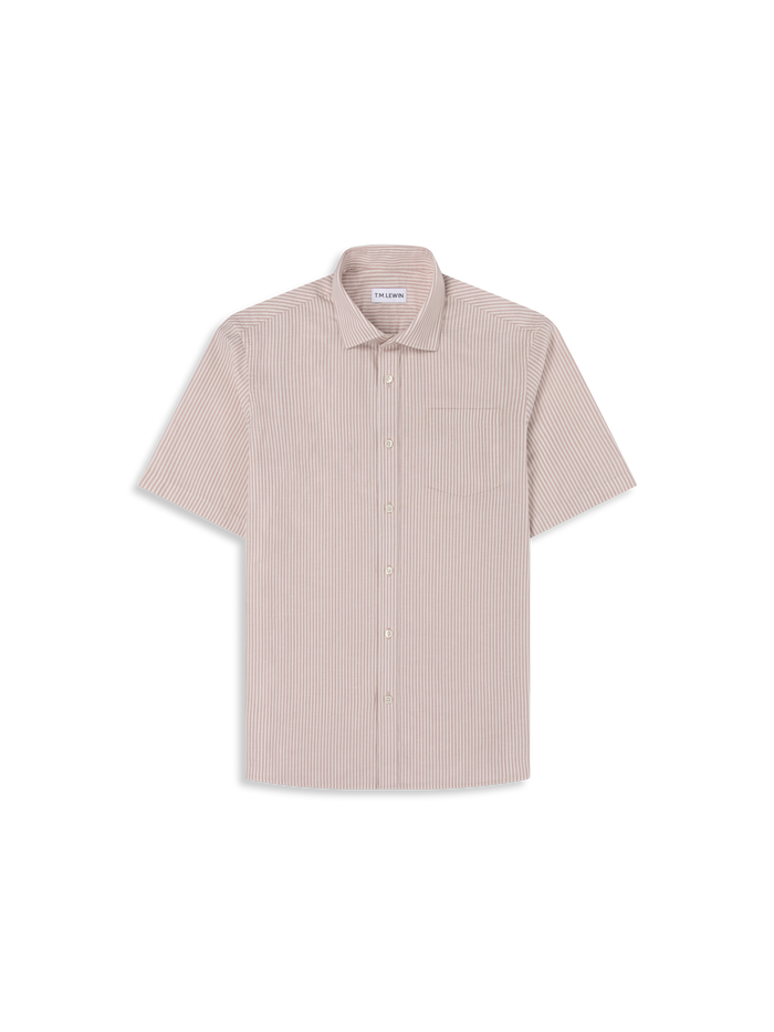 The Short Sleeve Linen Mix Shirt