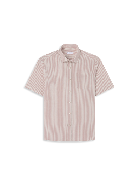 The Short Sleeve Linen Mix Shirt