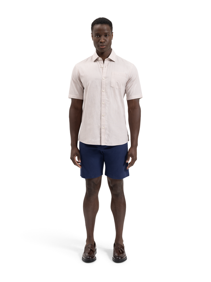 The Short Sleeve Linen Mix Shirt