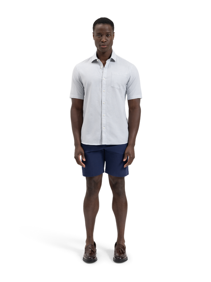 The Short Sleeve Linen Mix Shirt