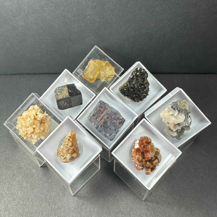 Thumbnail Specimens in Acrylic Box from Morocco - Smokin Resin Company