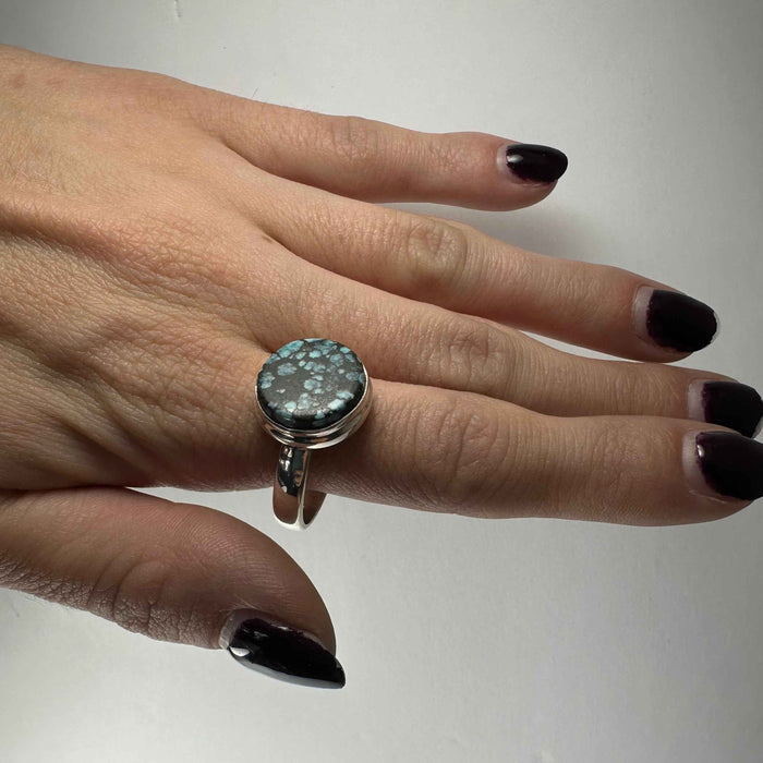 Tibetan Turquoise Ring - Size 11 - Smokin Resin Company